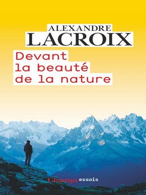 cover image of Devant la beauté de la nature